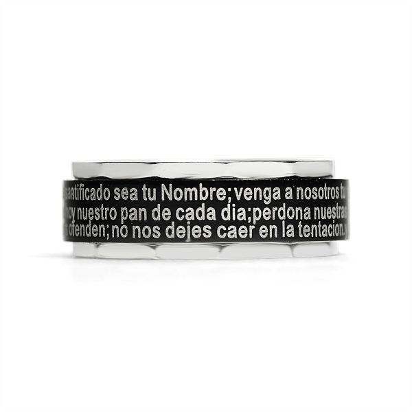SRJ1009-BlackStainlessSteelSpanishLord_sPrayerCenterSpinnerRing_6.jpg