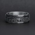 SRJ1009-BlackStainlessSteelSpanishLord_sPrayerCenterSpinnerRing_Black1.jpg