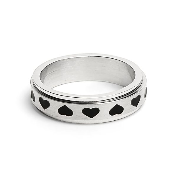 SRJ2246-BlackHeartsSpinnerCenterPolishedStainlessSteelRing.jpg