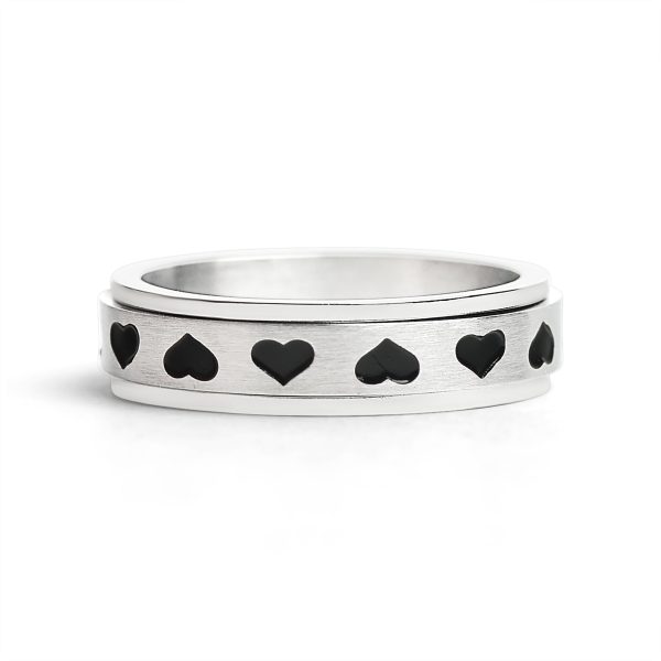 SRJ2246-BlackHeartsSpinnerCenterPolishedStainlessSteelRing_Front2.jpg