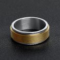 SRJ2451-18KGoldPlatedSpinnerCenterPolishedStainlessSteelRing.jpg
