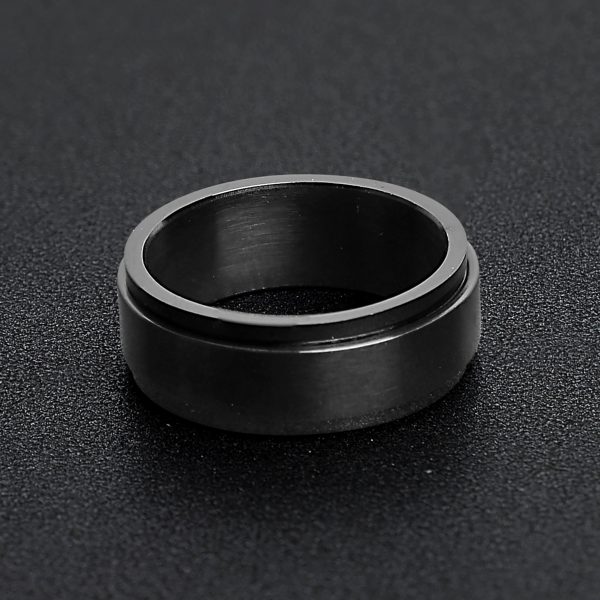 SRJ2572-BlackEnamelStainlessSteelSpinnerCenterRing.jpg