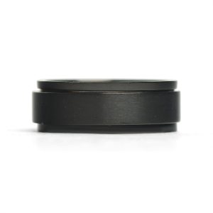 Stainless Steel Black Enamel Spinner Ring / SRJ2572