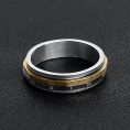 SSU011-RomanNumerals18KGoldBlackSpinnerStainlessSteelRing.jpg
