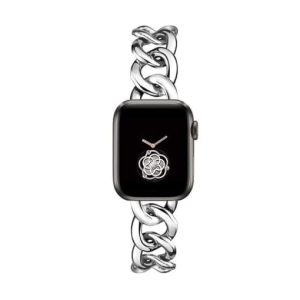 stainless steel metal wristwatch band for apple watch series 1-6