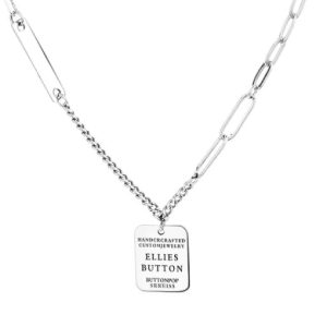 925 sterling silver letter vintage necklace