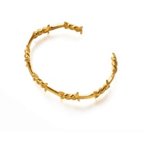 titanium steel irregular hip hop cuff bangle