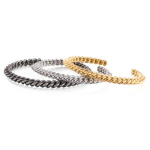 titanium steel irregular hip hop cuff bangle