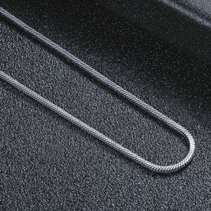 titanium steel irregular hip hop necklace