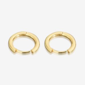 925 sterling silver geometric minimalist hoop earring