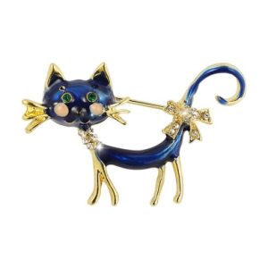 alloy enamel cat trend brooch