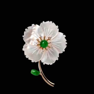 alloy shell flower trend brooch