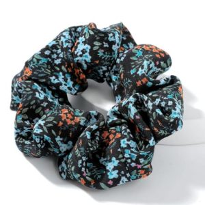 vintage chiffon wrinkled silk icy fabric small floral hair barrette/multi-color optional