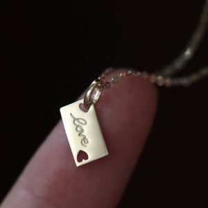925 sterling silver letter love letter styling dainty necklace