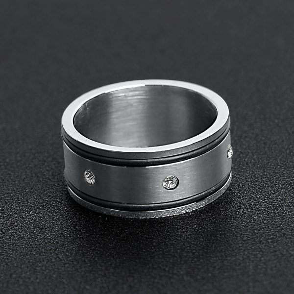 ZRJ2005-CZStonesWithRubberAccentsHighlyPolishedStainlessSteelRing.jpg