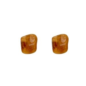 alloy acrylic geometric vintage stud earring/multi-color optional