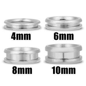 Stainless Steel Channel Inlay Ring Blank / CHA0002