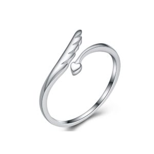 angle wings simple fashion opening ring