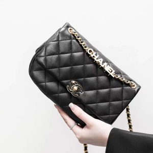 CHANEL 24P Enamel letter flap bag