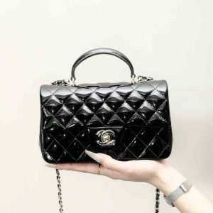 CHANEL Mini Classic Handbag With Top Handle