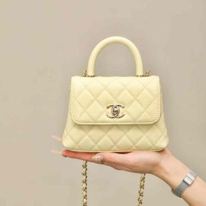 CHANEL MINI FLAP BAG WITH TOP HANDLE
