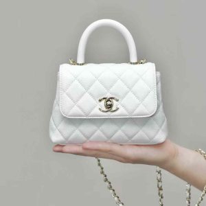 CHANEL MINI FLAP BAG WITH TOP HANDLE