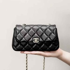 CHANEL FLAP PHONE HOLDER WITH CHAIN