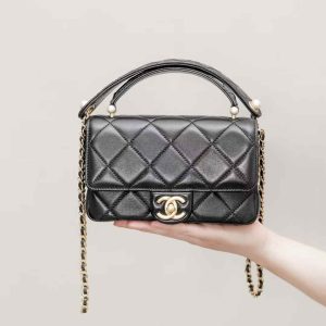 CHANEL Mini Flap Bag with Top Handle