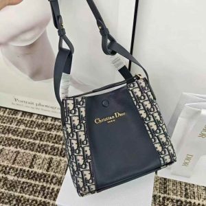 DIOR Small Signature Bucket Bag